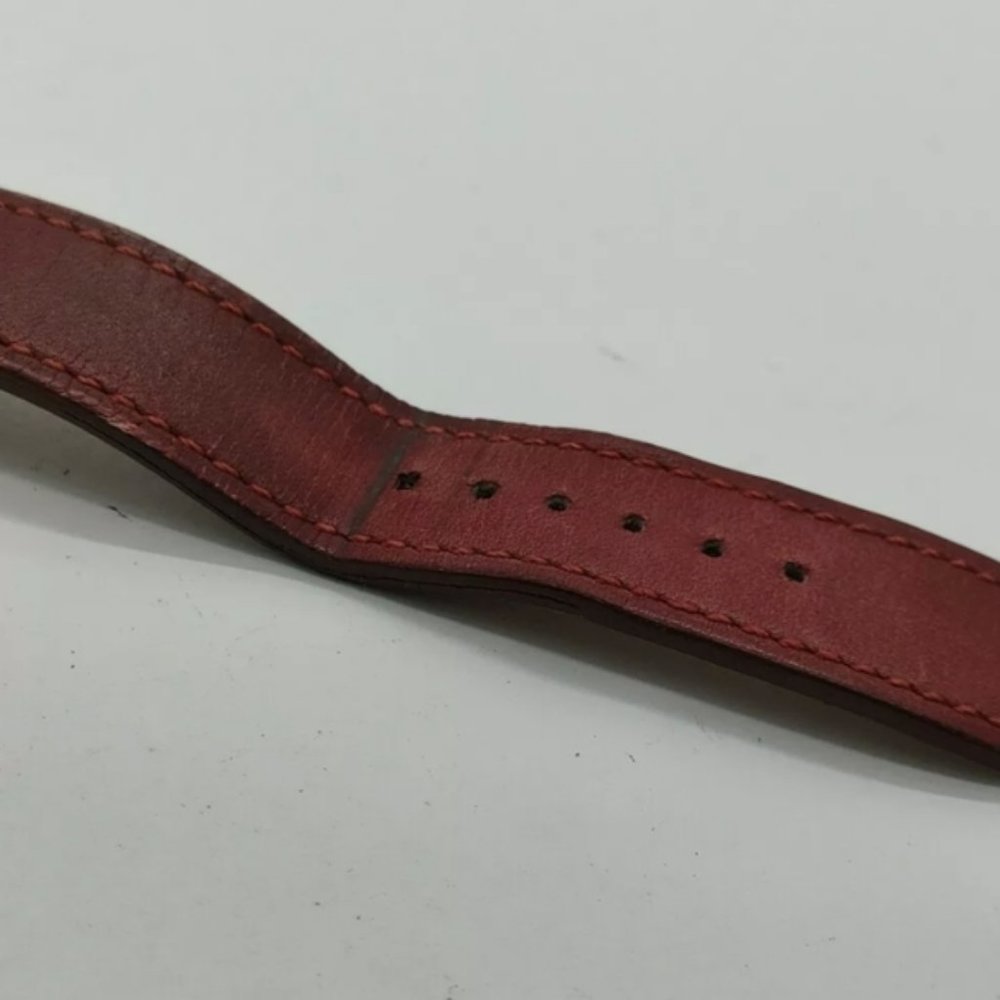 Hermes Watch BE1.210 Belt Watch 26mm Women's Silver X Burgundy - Picture 7 of 9